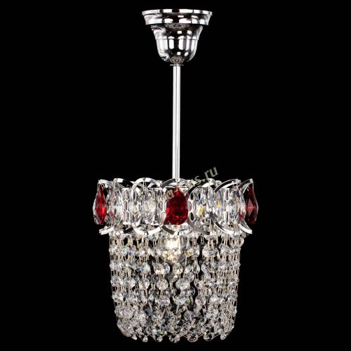 Люстра Астра ажур №1 красная в Магнитогорске Гусь Хрустальный