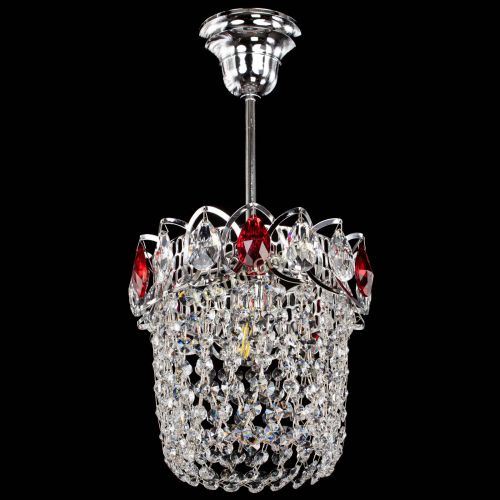 Люстра Астра ажур №1 красная в Магнитогорске Гусь Хрустальный