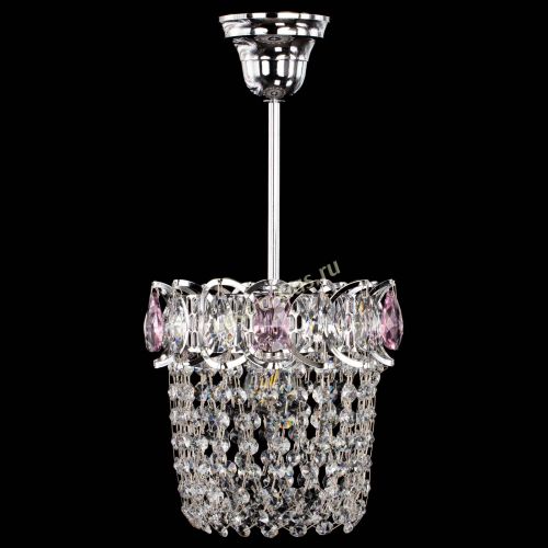 Люстра Астра ажур №1 розовая в Магнитогорске Гусь Хрустальный