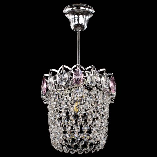 Люстра Астра ажур №1 розовая в Магнитогорске Гусь Хрустальный