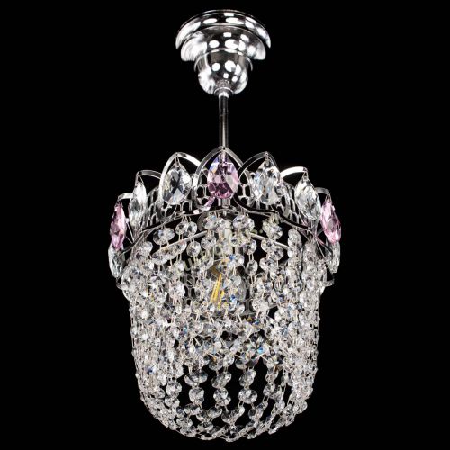 Люстра Астра ажур №1 розовая в Магнитогорске Гусь Хрустальный