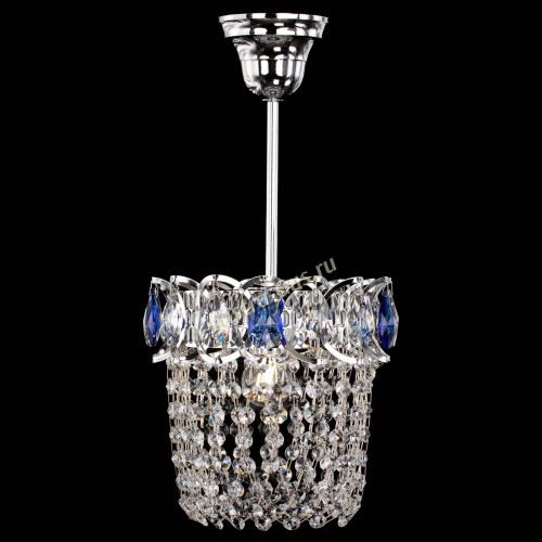 Люстра Астра ажур №1 синяя в Магнитогорске Гусь Хрустальный