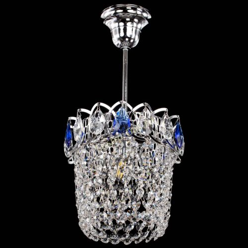 Люстра Астра ажур №1 синяя в Магнитогорске Гусь Хрустальный