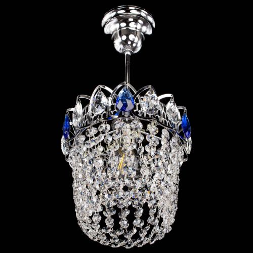 Люстра Астра ажур №1 синяя в Магнитогорске Гусь Хрустальный