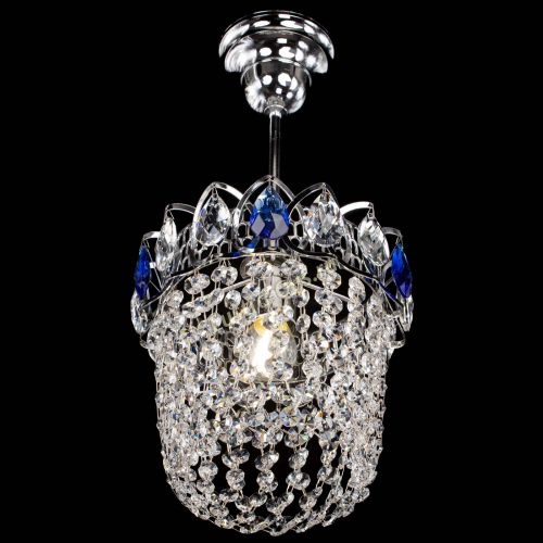 Люстра Астра ажур №1 синяя в Магнитогорске Гусь Хрустальный