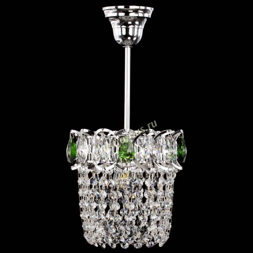 Люстра Астра ажур №1 зеленая в Магнитогорске Гусь Хрустальный