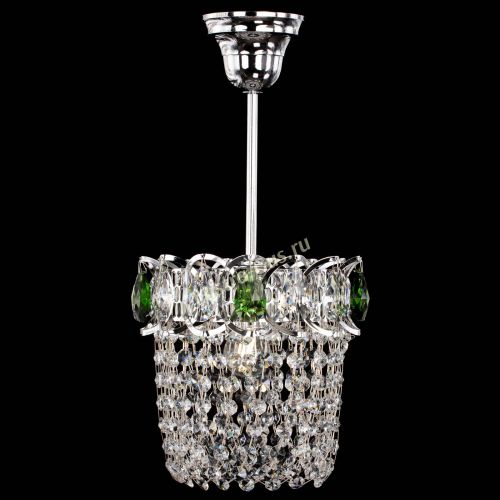 Люстра Астра ажур №1 зеленая в Магнитогорске Гусь Хрустальный