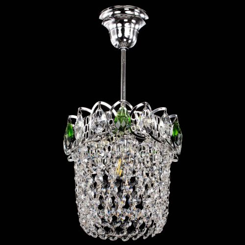 Люстра Астра ажур №1 зеленая в Магнитогорске Гусь Хрустальный