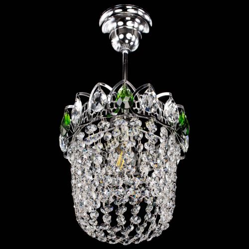 Люстра Астра ажур №1 зеленая в Магнитогорске Гусь Хрустальный