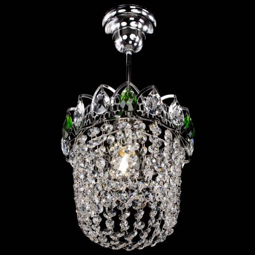 Люстра Астра ажур №1 зеленая в Магнитогорске Гусь Хрустальный