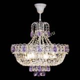 Люстра Астра Белая с подвесом фиолетовая в Магнитогорске Люстра Астра Белая с подвесом фиолетовая в Магнитогорске