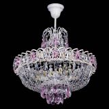 Люстра Астра Белая с подвесом розовая в Магнитогорске Люстра Астра Белая с подвесом розовая в Магнитогорске