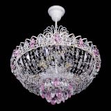 Люстра Астра Белая с подвесом розовая в Магнитогорске Люстра Астра Белая с подвесом розовая в Магнитогорске