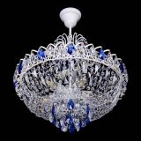 Люстра Астра Белая с подвесом синяя в Магнитогорске Люстра Астра Белая с подвесом синяя в Магнитогорске