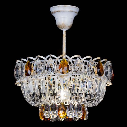 Люстра Астра Бутон №1 Чайная - белая с подвесом в Магнитогорске Гусь Хрустальный