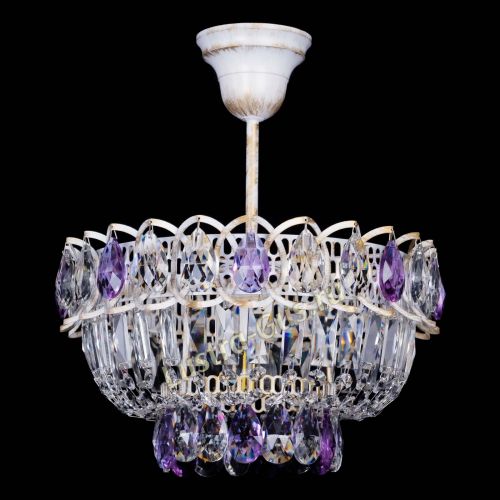 Люстра Астра Бутон №1 Фиолетовая - белая с подвесом в Магнитогорске Люстра Астра Бутон №1 Фиолетовая - белая с подвесом в Магнитогорске
