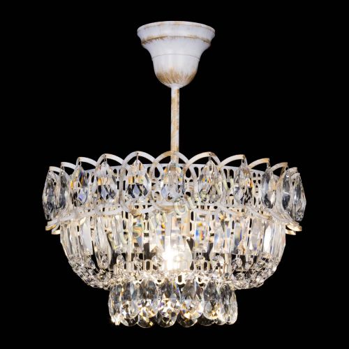 Люстра Астра Бутон №1 белая с подвесом  в Магнитогорске Гусь Хрустальный