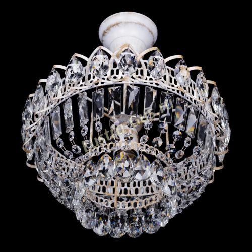 Люстра Астра Бутон №1 белая с подвесом  в Магнитогорске Гусь Хрустальный