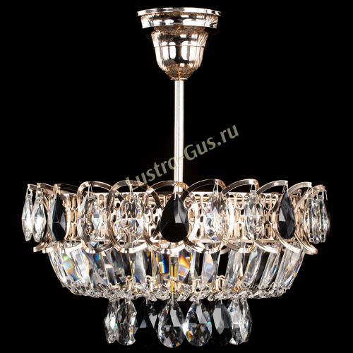 Люстра Астра Бутон №1 с подвесом Черная в Магнитогорске Гусь Хрустальный