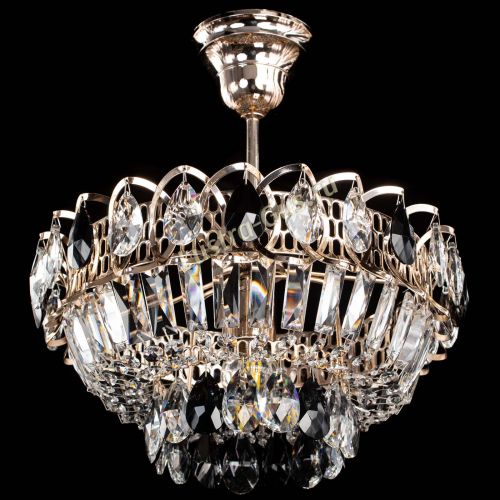 Люстра Астра Бутон №1 с подвесом Черная в Магнитогорске Гусь Хрустальный