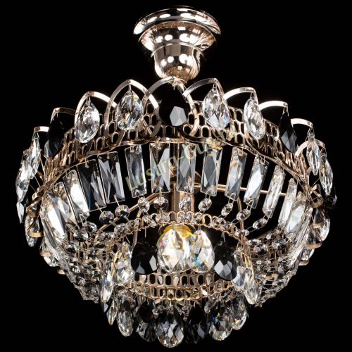 Люстра Астра Бутон №1 с подвесом Черная в Магнитогорске Гусь Хрустальный