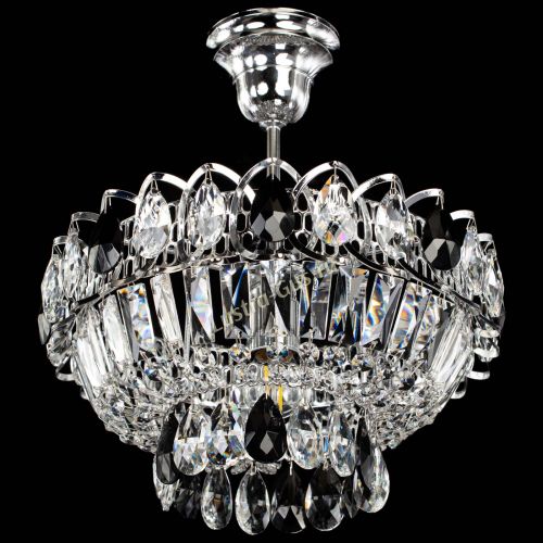 Люстра Астра Бутон №1 с подвесом Черная в Магнитогорске Гусь Хрустальный