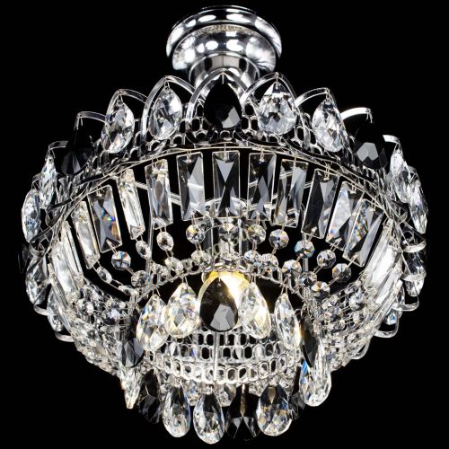 Люстра Астра Бутон №1 с подвесом Черная в Магнитогорске Гусь Хрустальный