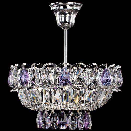 Люстра Астра Бутон №1 с подвесом Фиолетовая в Магнитогорске Гусь Хрустальный