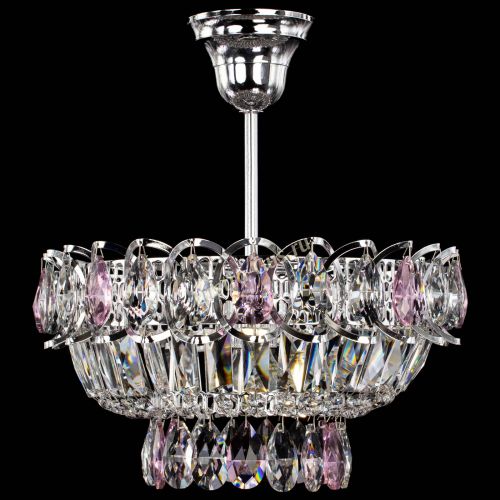 Люстра Астра Бутон №1 с подвесом Розовая в Магнитогорске Гусь Хрустальный