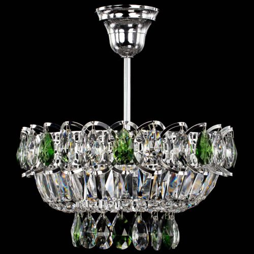 Люстра Астра Бутон №1 с подвесом Зеленая в Магнитогорске Гусь Хрустальный