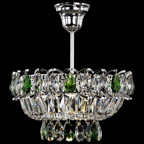 Люстра Астра Бутон №1 с подвесом Зеленая в Магнитогорске Гусь Хрустальный