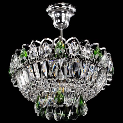 Люстра Астра Бутон №1 с подвесом Зеленая в Магнитогорске Гусь Хрустальный