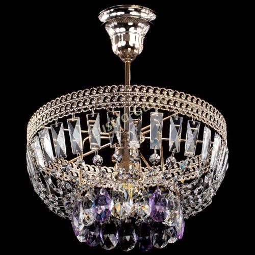 Люстра Астра Флоренция №1 мини фиолетовая в Магнитогорске Гусь Хрустальный