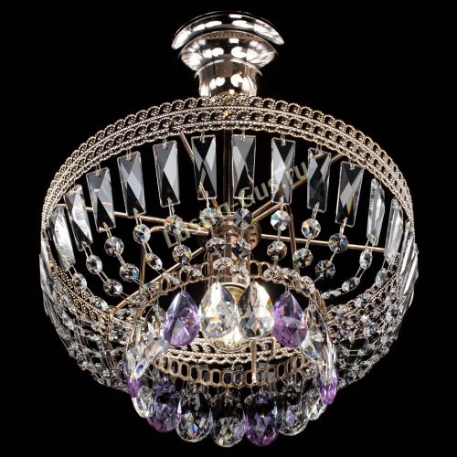 Люстра Астра Флоренция №1 мини фиолетовая в Магнитогорске Гусь Хрустальный