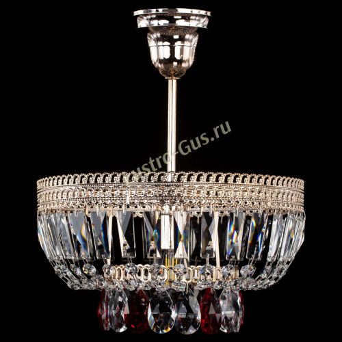 Люстра Астра Флоренция №1 мини красная в Магнитогорске Гусь Хрустальный