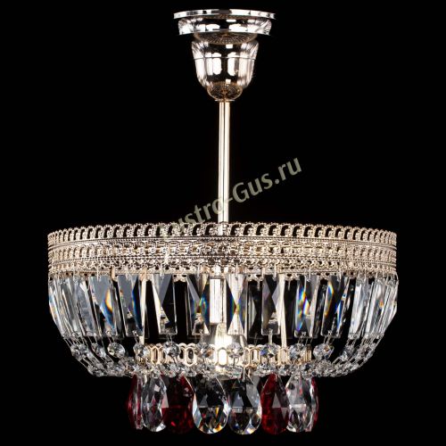 Люстра Астра Флоренция №1 мини красная в Магнитогорске Гусь Хрустальный