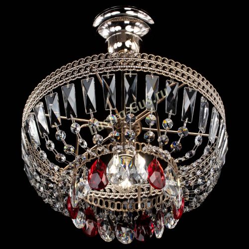 Люстра Астра Флоренция №1 мини красная в Магнитогорске Гусь Хрустальный