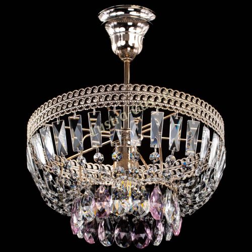 Люстра Астра Флоренция №1 мини розовая в Магнитогорске Гусь Хрустальный