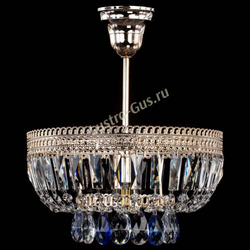 Люстра Астра Флоренция №1 мини синяя в Магнитогорске Гусь Хрустальный