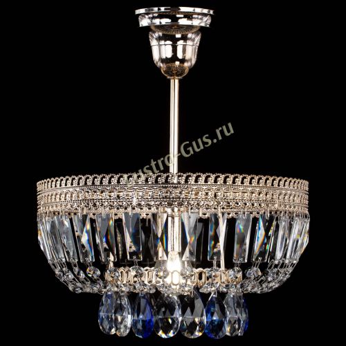 Люстра Астра Флоренция №1 мини синяя в Магнитогорске Гусь Хрустальный