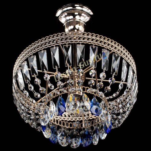 Люстра Астра Флоренция №1 мини синяя в Магнитогорске Гусь Хрустальный