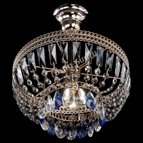 Люстра Астра Флоренция №1 мини синяя в Магнитогорске Гусь Хрустальный