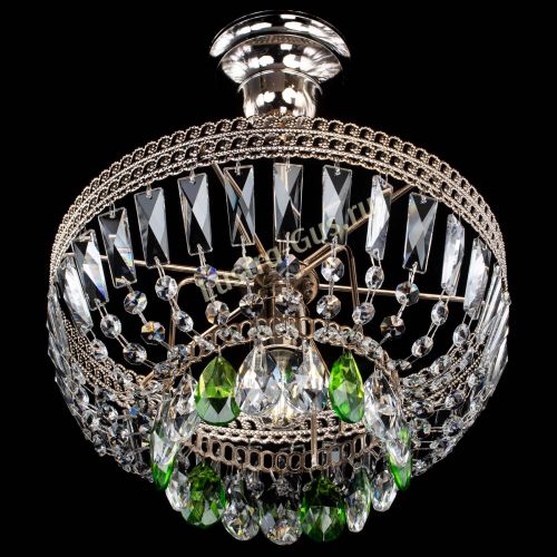 Люстра Астра Флоренция №1 мини зеленая в Магнитогорске Гусь Хрустальный