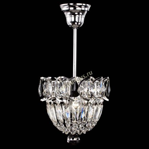 Люстра Астра Купол №1 с подвесом Черная в Магнитогорске Гусь Хрустальный