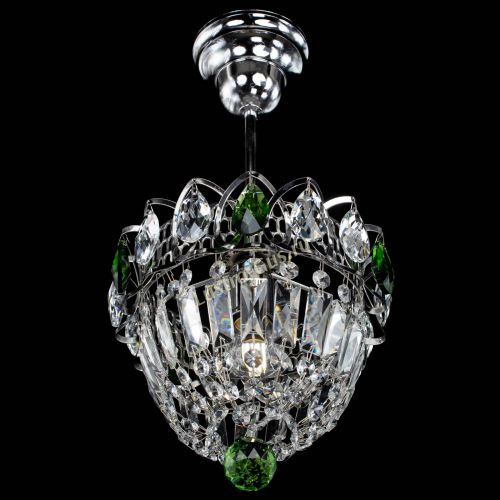 Люстра Астра Купол №1 с подвесом Зеленая в Магнитогорске Гусь Хрустальный