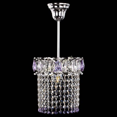 Люстра Астра оптикон №1 фиолетовая в Магнитогорске Гусь Хрустальный