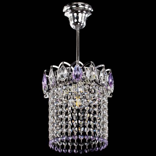 Люстра Астра оптикон №1 фиолетовая в Магнитогорске Гусь Хрустальный