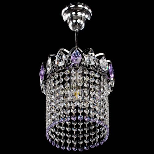 Люстра Астра оптикон №1 фиолетовая в Магнитогорске Гусь Хрустальный