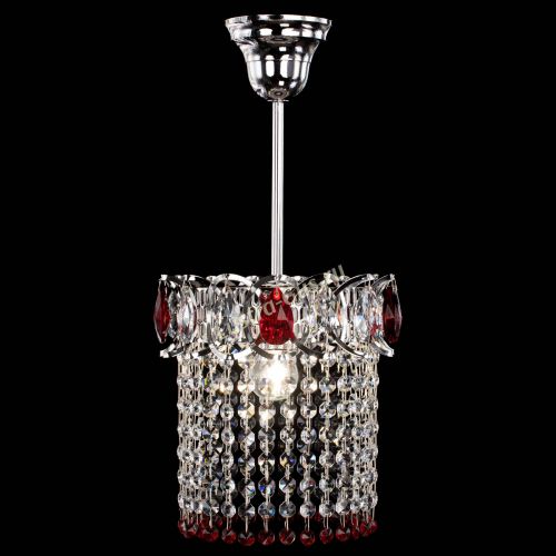 Люстра Астра оптикон №1 красная в Магнитогорске Гусь Хрустальный