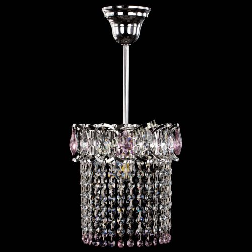 Люстра Астра оптикон №1 розовая в Магнитогорске Гусь Хрустальный